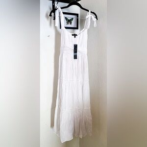 Long White Beach / Summer Dress XL